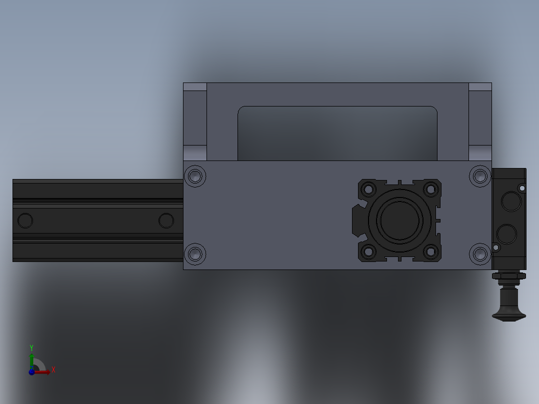 冲挡圈工装前视图