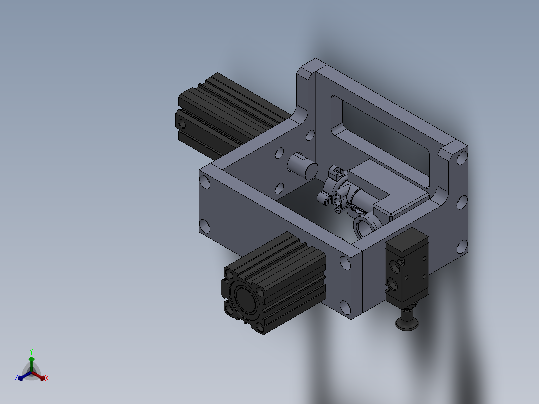 冲挡圈工装正等轴测图