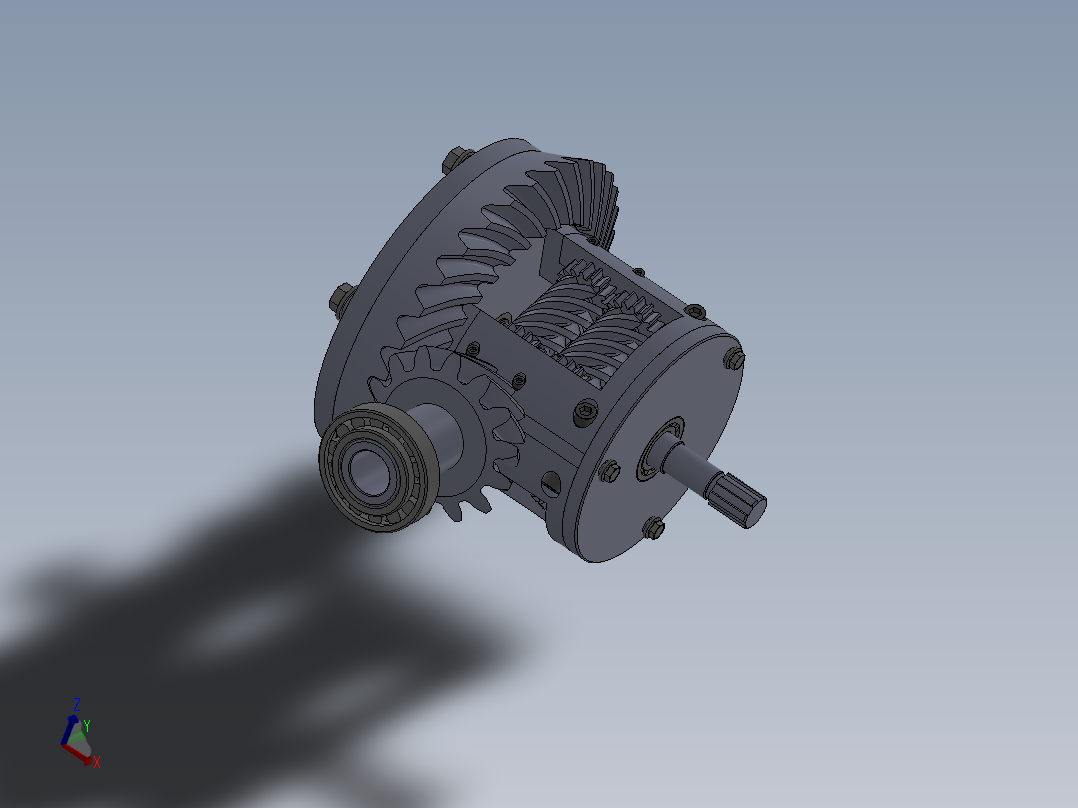差速器(sw+说明书+cad)