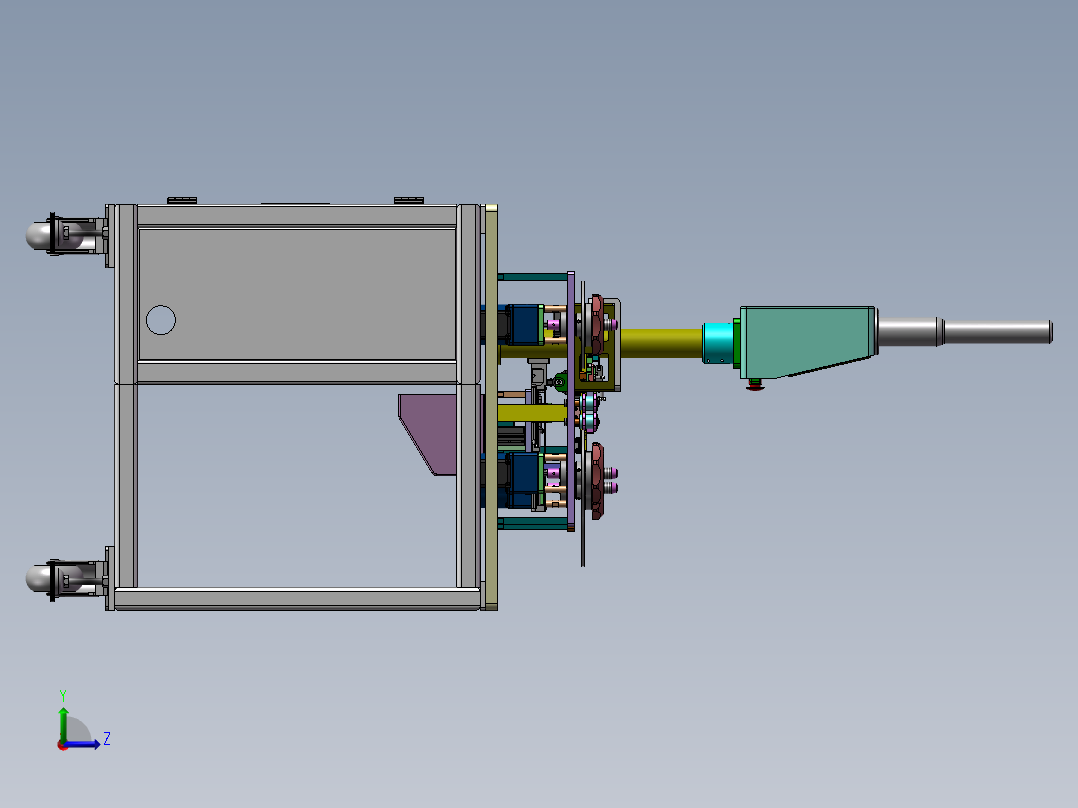 半自动包膜机sw17可编辑左视图