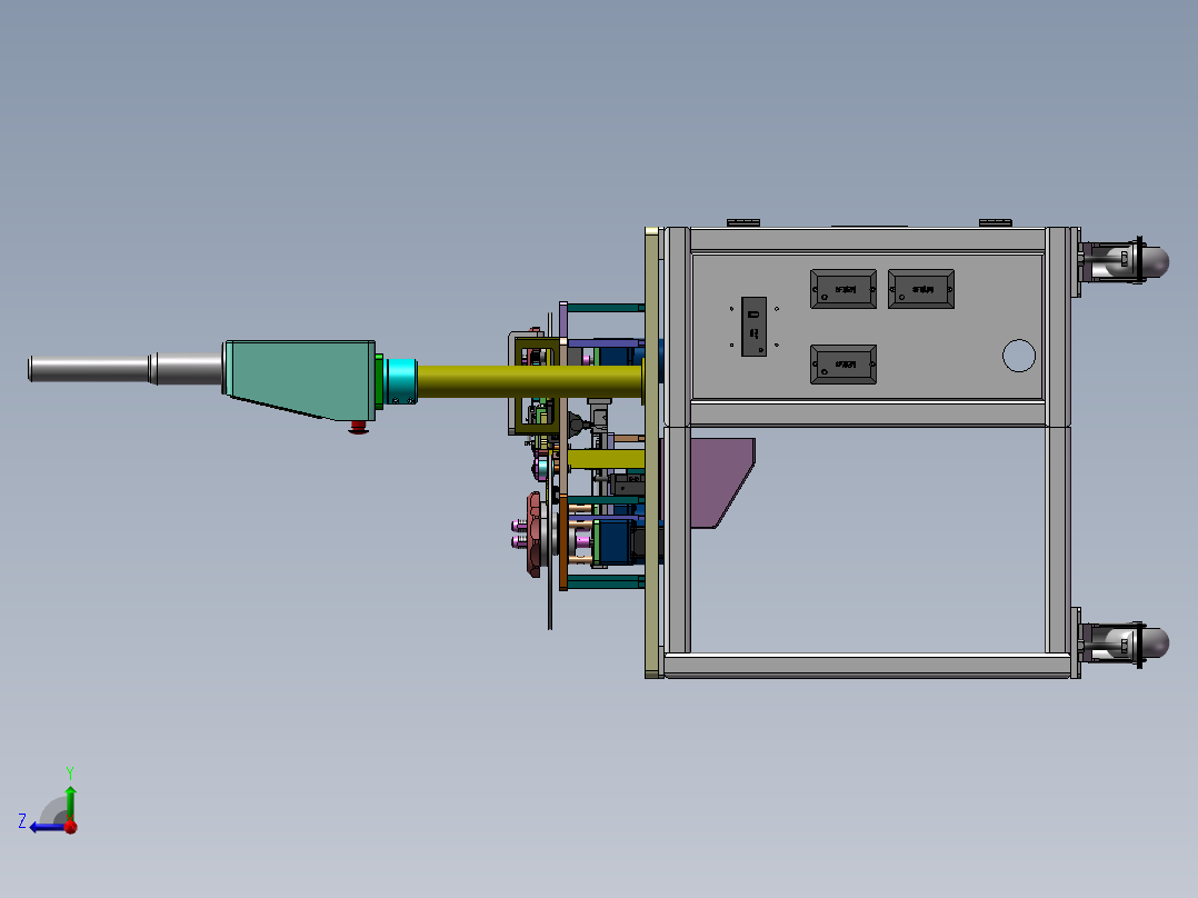 半自动包膜机sw17可编辑右视图