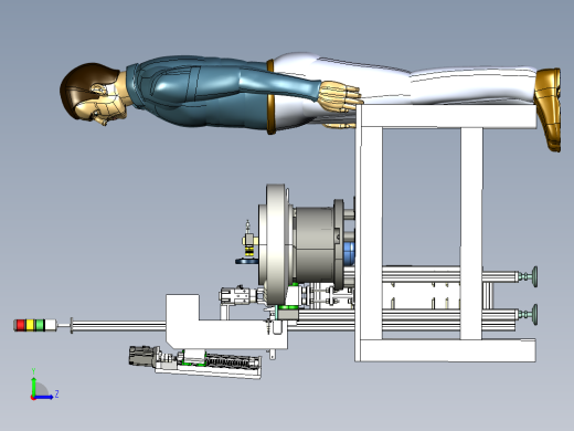 零件自动检测线3D模型左视缩略图