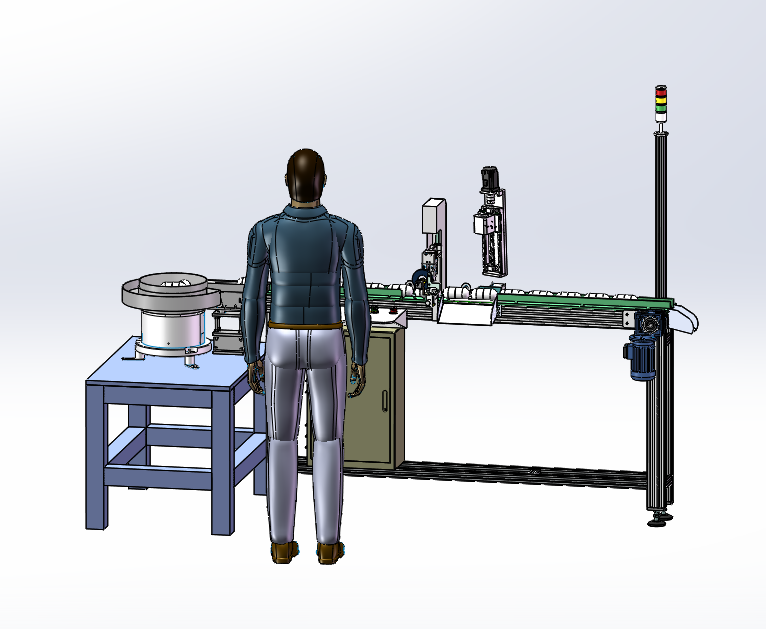零件自动检测线3D模型