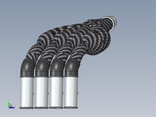 solidworks SAE方程式碳纤维进气歧管