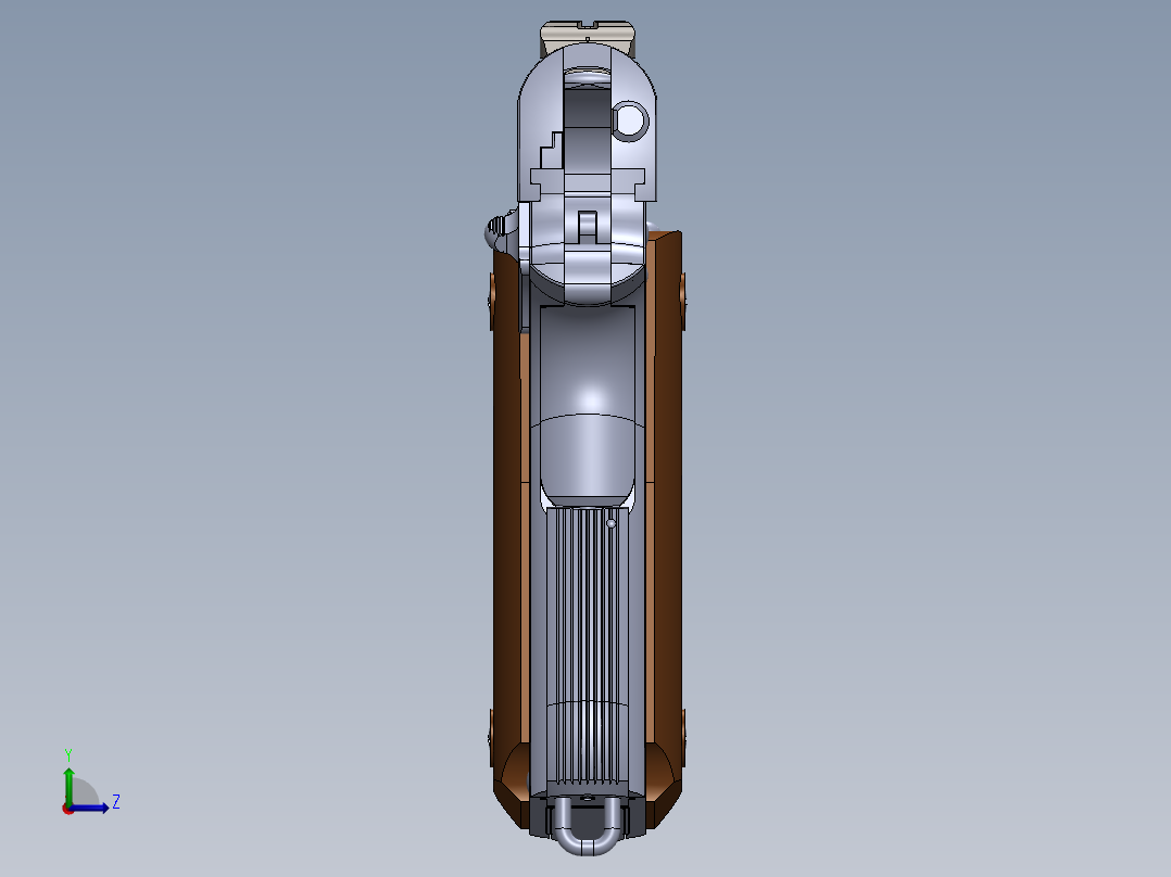 仿真手枪左视图