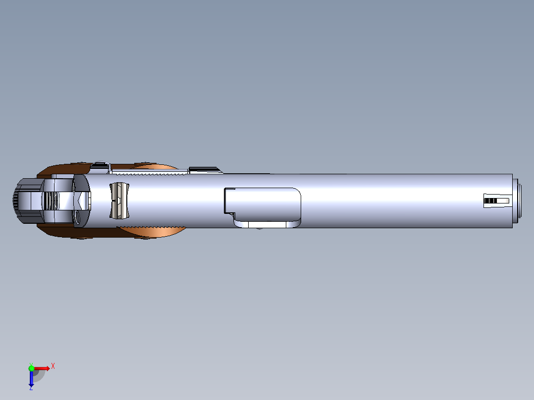 仿真手枪俯视图