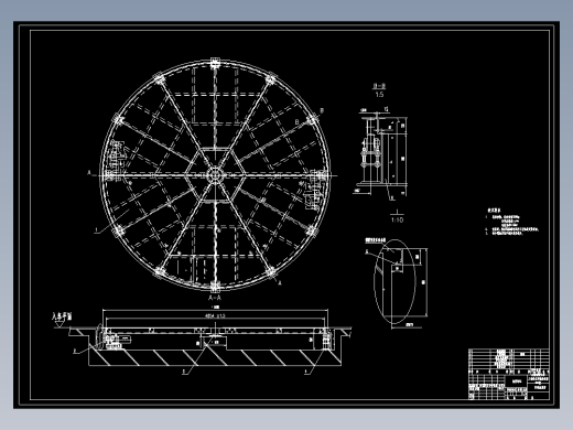 汽车回转盘的盘面和驱动的设计