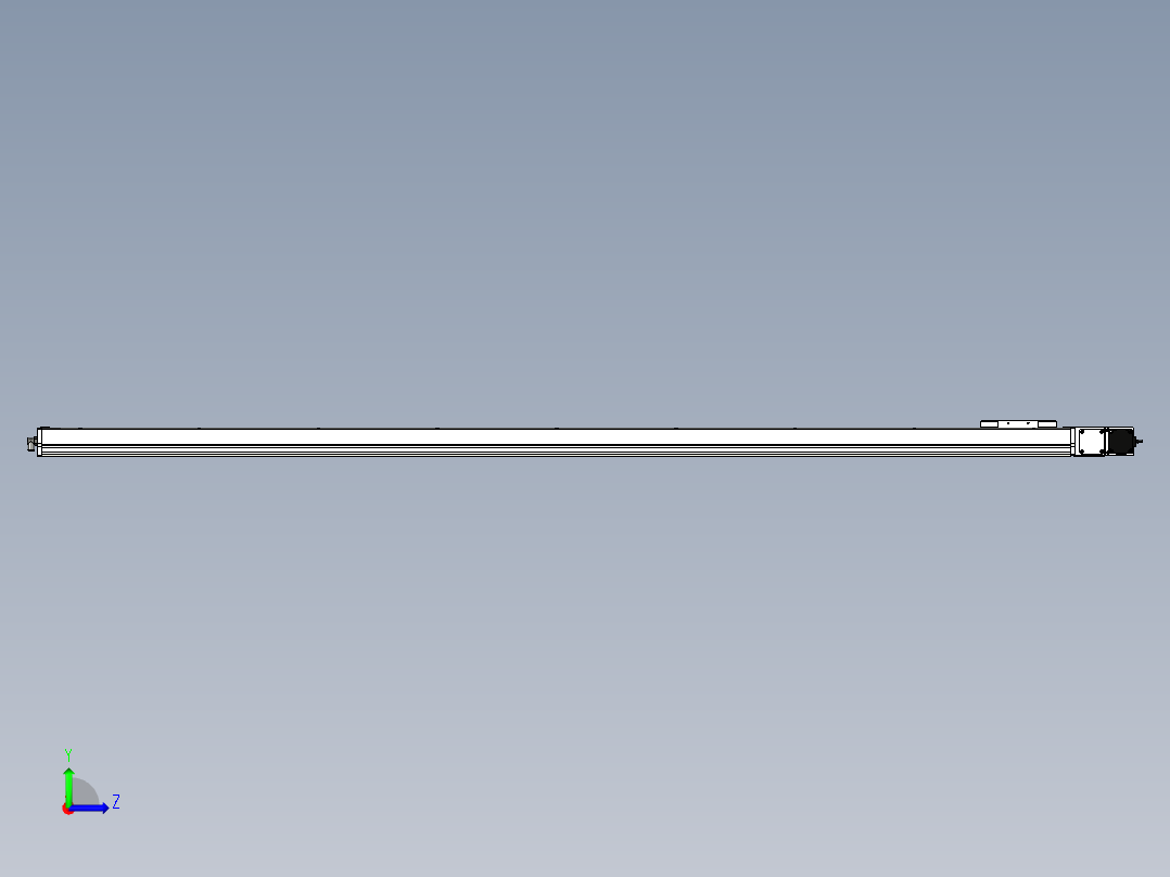 Toyo东佑达直线模组-ECB14-2300-R左视图