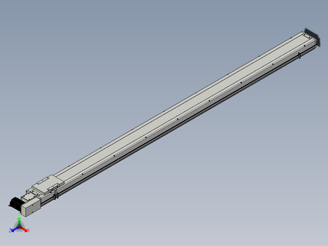 Toyo东佑达直线模组-ECB14-2300-R正等轴测图
