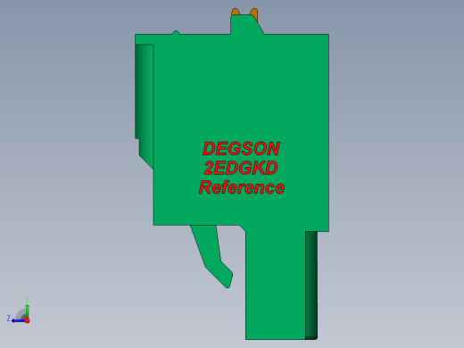 DEGSON 2EDG 系列 5.0mm 可插拔接线端子组-2EDGKD-5.0_5.08-xxP-14-00AH右视缩略图