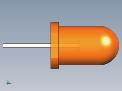 LED_Round_Orange_D5.0mm左视缩略图