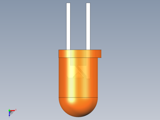 LED_Round_Orange_D5.0mm俯视缩略图