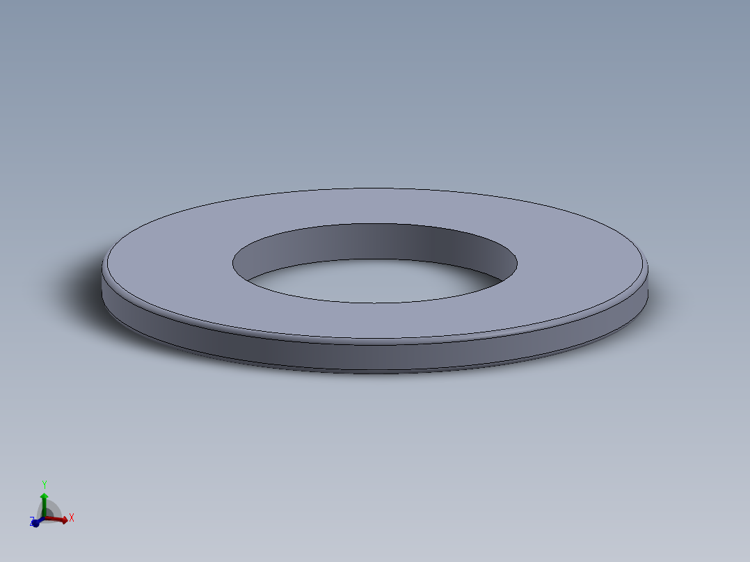 SAE平垫圈-FLAT WASHER SAE 0.4375.SLDPRT