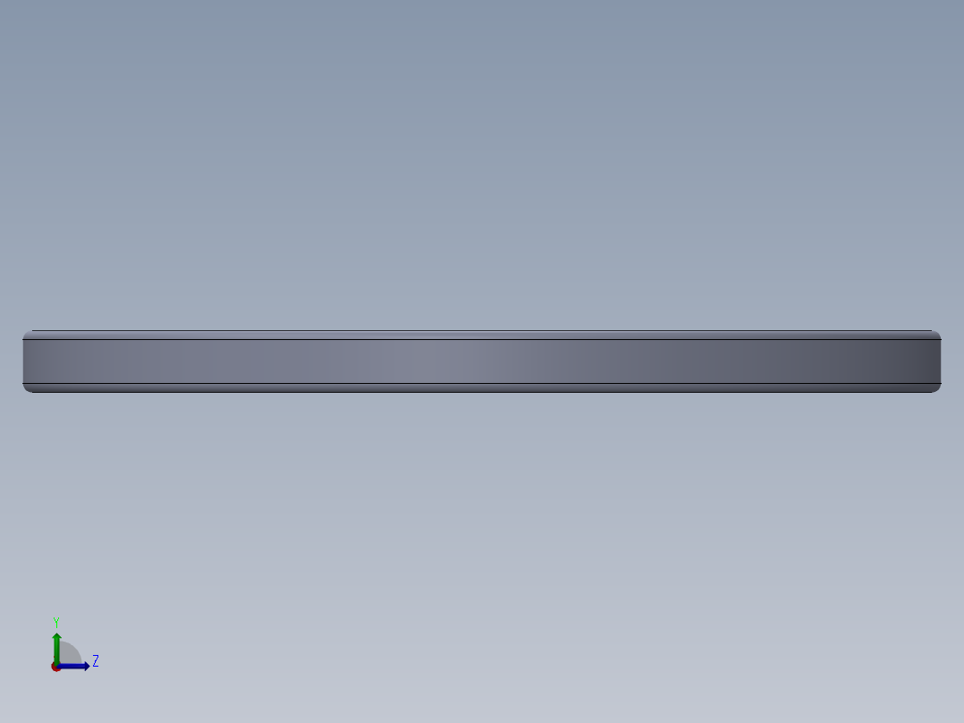 SAE平垫圈-FLAT WASHER SAE 0.4375.SLDPRT左视图