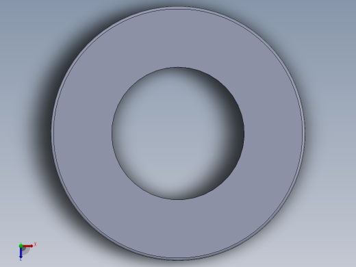 SAE平垫圈-FLAT WASHER SAE 0.4375.SLDPRT俯视缩略图