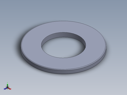 SAE平垫圈-FLAT WASHER SAE 0.4375.SLDPRT正等轴测缩略图