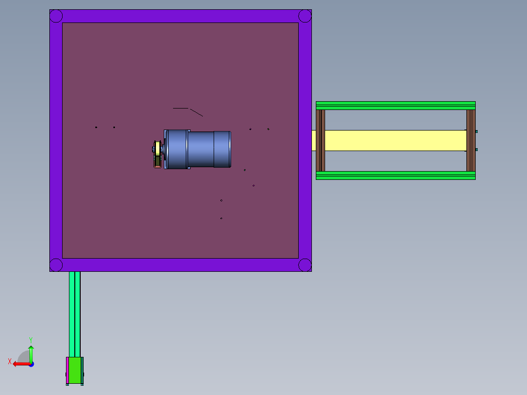 风扇扇框中心扇叶自动组装机后视图