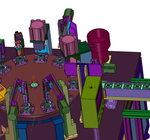 风扇扇框中心扇叶自动组装机