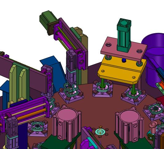 风扇扇框中心扇叶自动组装机