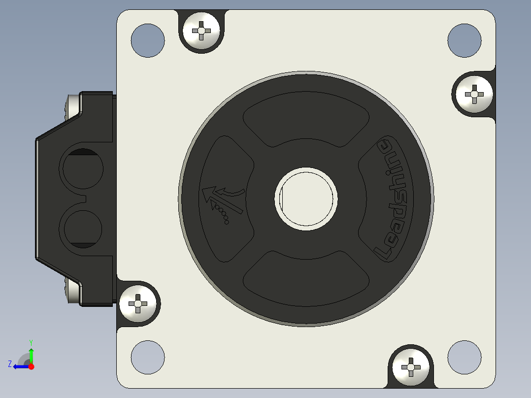 闭环步进电机NEMA 23右视图