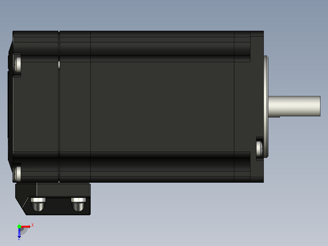 闭环步进电机NEMA 23俯视图