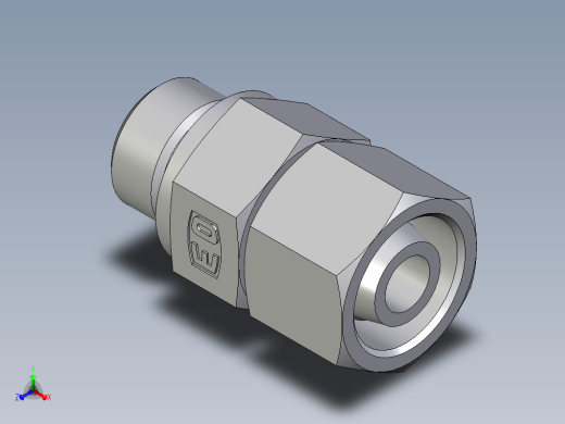 卡套式工业通用硬管接头EO_Swivel_connector_EGE12SMEDCF主视缩略图