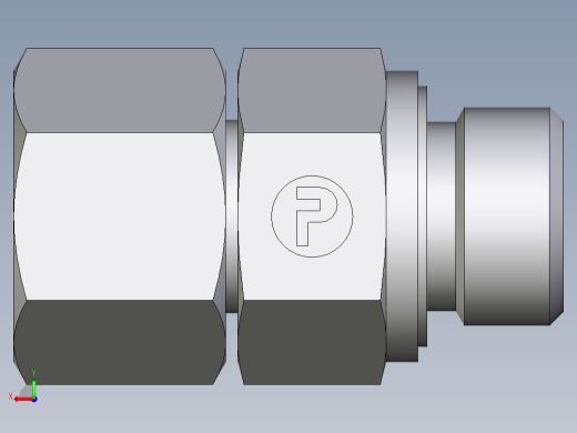 卡套式工业通用硬管接头EO_Swivel_connector_EGE12SMEDCF后视缩略图