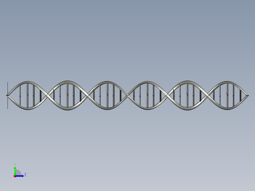 DNA基因染色体12左视图