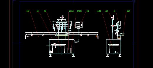 全自动直线灌装机含CAD+说明书233889缩略图