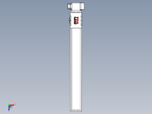 同步带全封闭直线模组TPA-HCB-110D-90-L750-LP-Y-P40-N3俯视缩略图