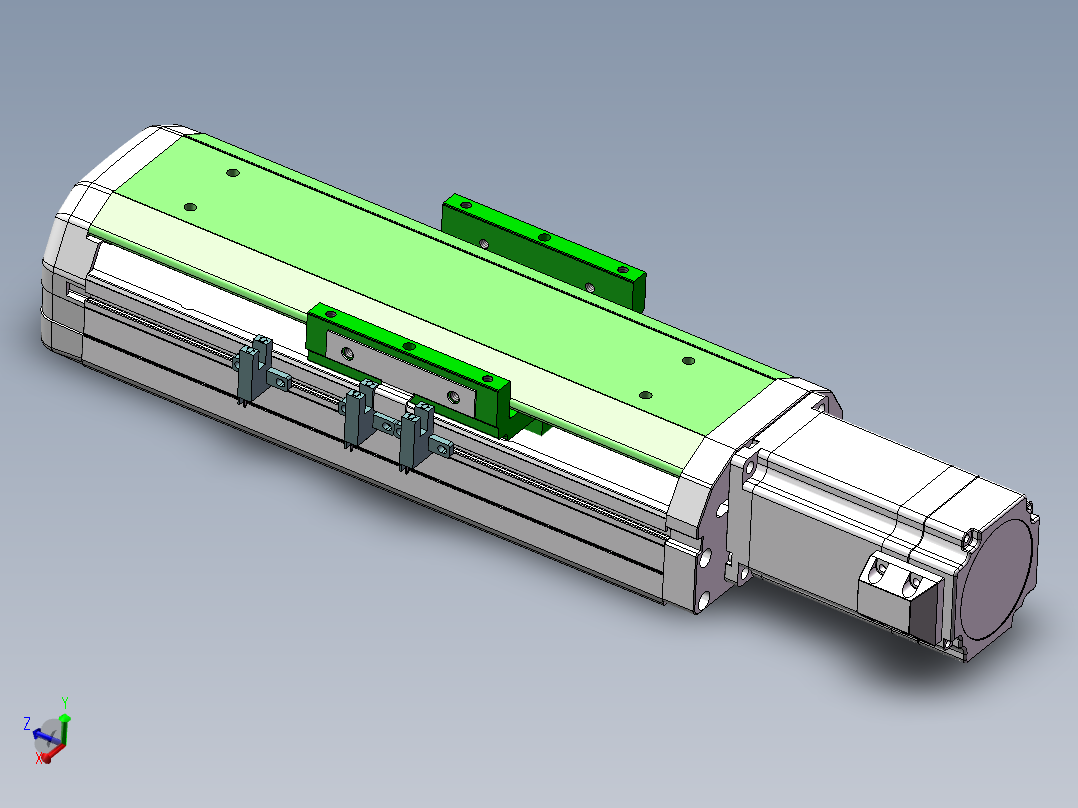 MTH丝杆半封闭模组MTH12-BC-60主视图