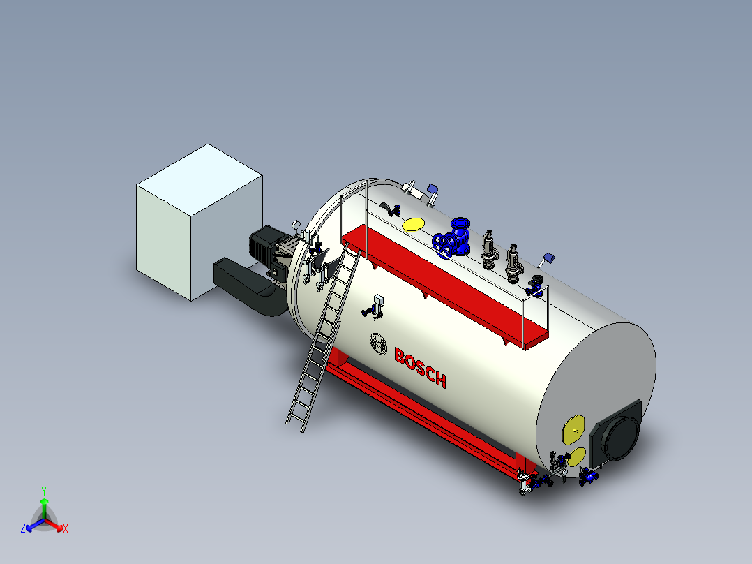 蒸汽锅炉博世CH18006 16000kgh主视图