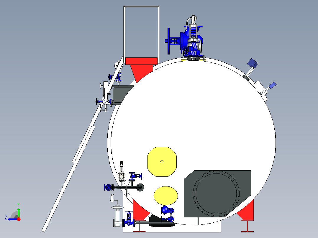 蒸汽锅炉博世CH18006 16000kgh右视图