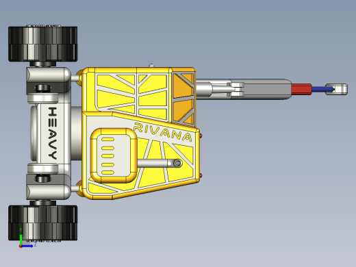 黄色皮卡起重机玩具左视缩略图