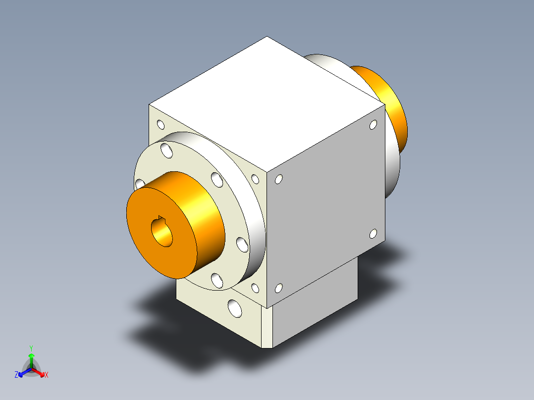 换向器PW110双边锁紧-1 19-70-90-M6主视图
