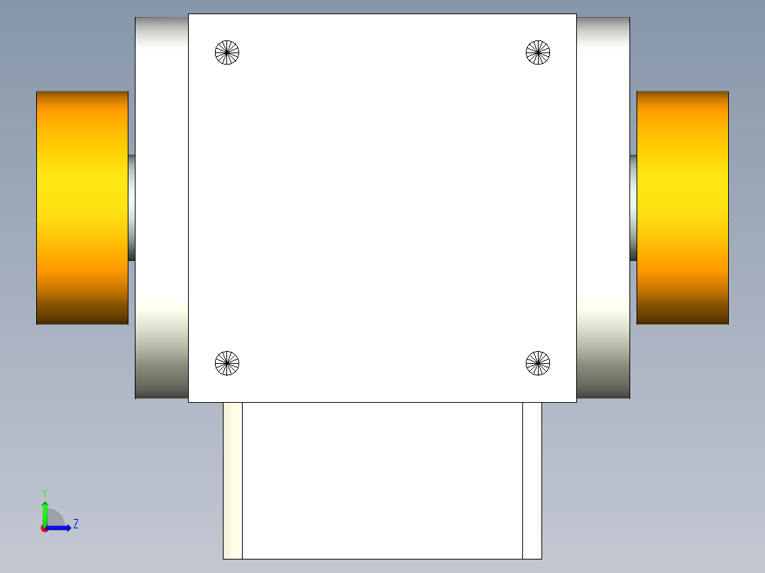 换向器PW110双边锁紧-1 19-70-90-M6左视图