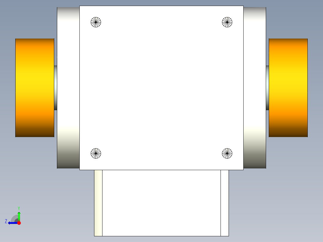 换向器PW110双边锁紧-1 19-70-90-M6右视图