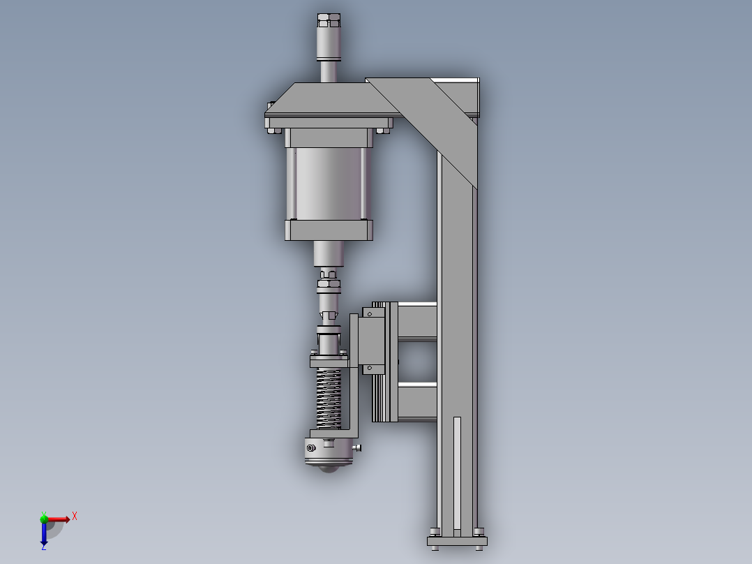 汽车轮胎拆卸机压力耐久性测试设备(STEP)俯视图