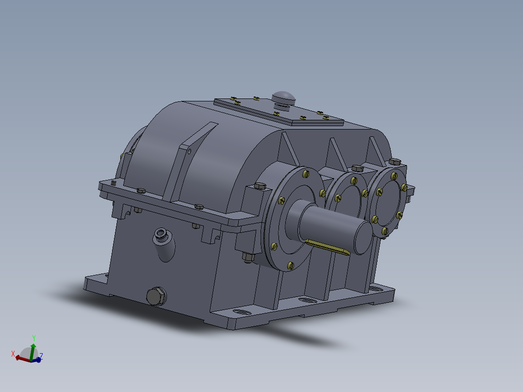 二级减速器设计（含CAD及三维图纸）