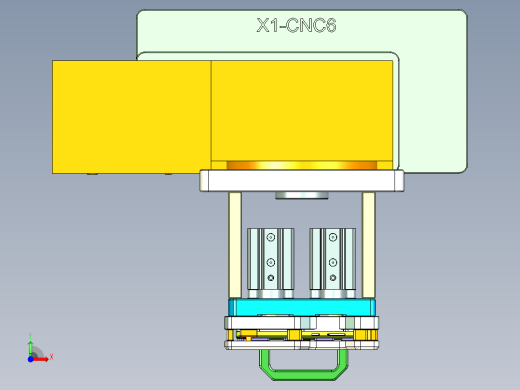 X1-笔记本CNC工装夹具三维模型CNC6-1202前视缩略图