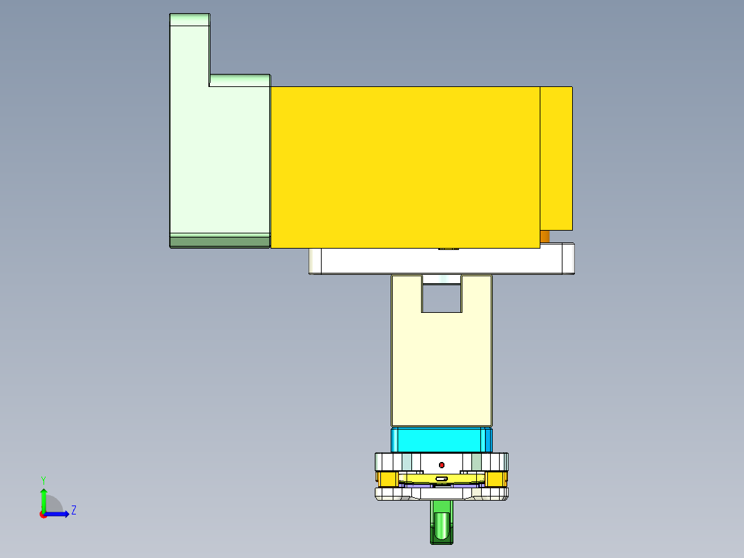 X1-笔记本CNC工装夹具三维模型CNC6-1202左视图