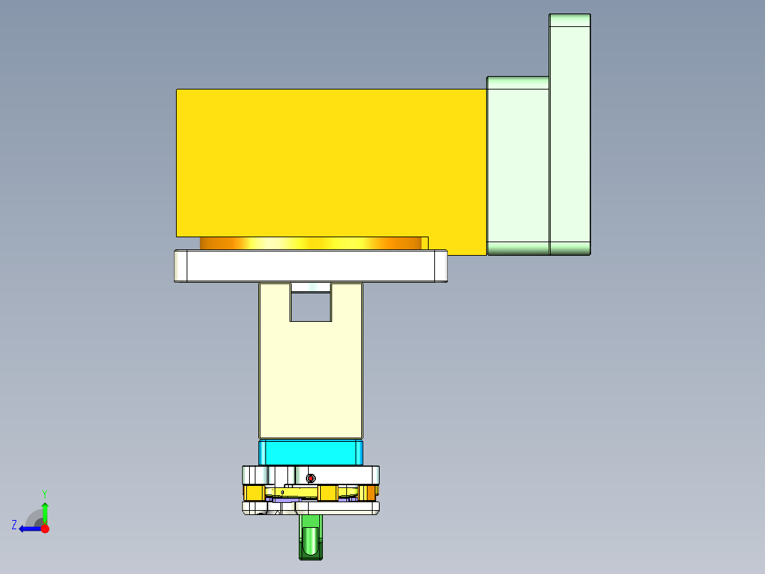 X1-笔记本CNC工装夹具三维模型CNC6-1202右视图