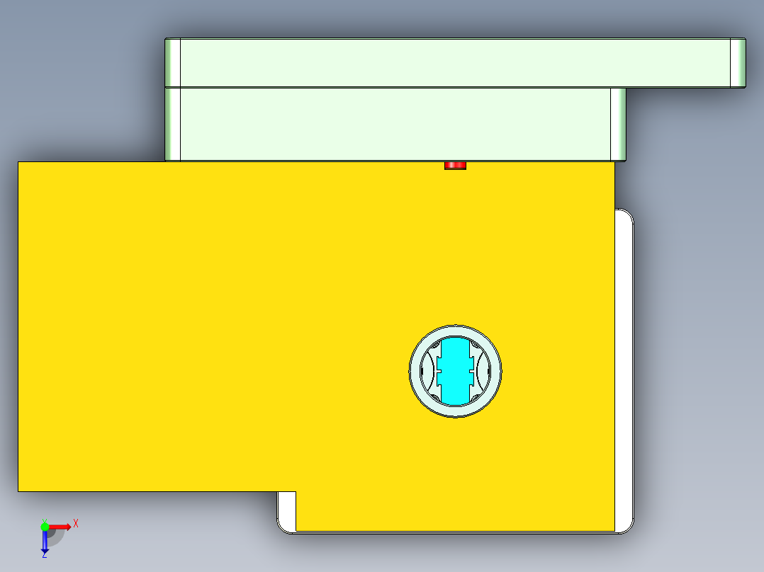 X1-笔记本CNC工装夹具三维模型CNC6-1202俯视图