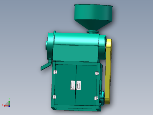 碾米机模型sw16可编辑