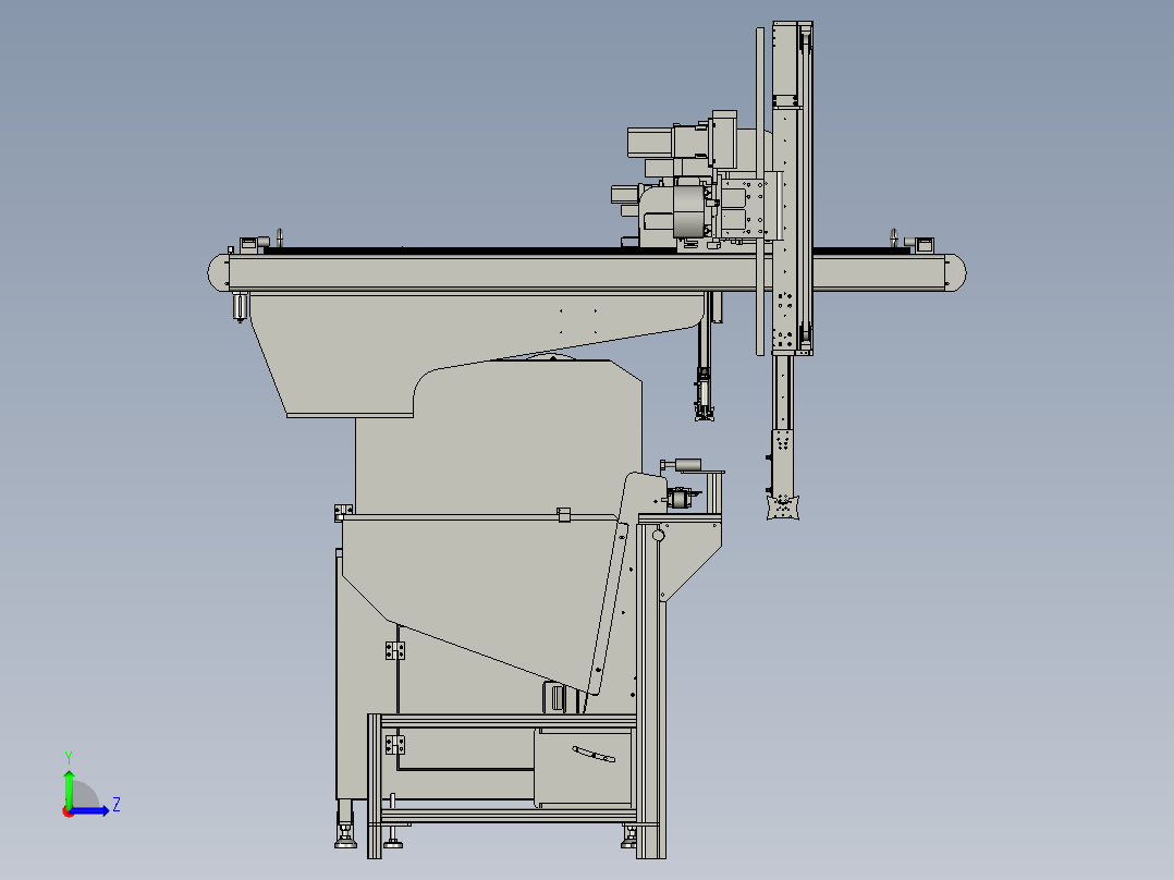 轴加工自动化step左视图