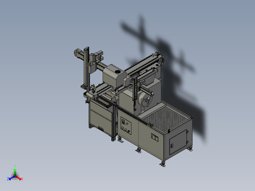 轴加工自动化step正等轴测图