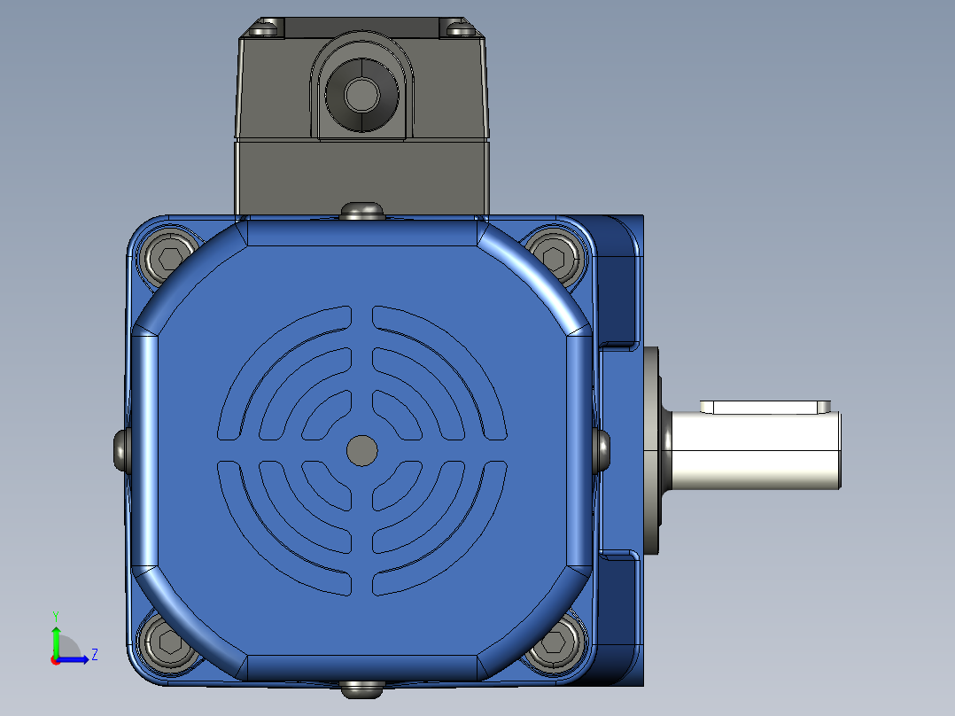 YT系列调速电机-90yt02-1800左视图