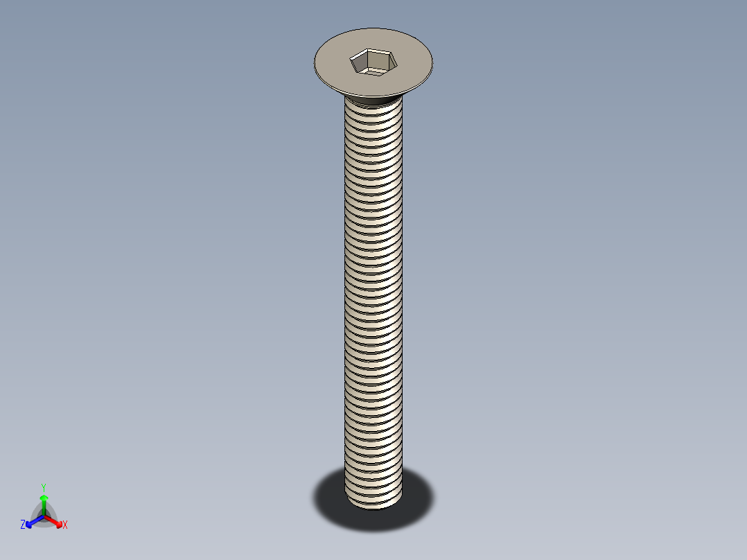 Screw_ISO_10642_M6x55_A2.STEP正等轴测图