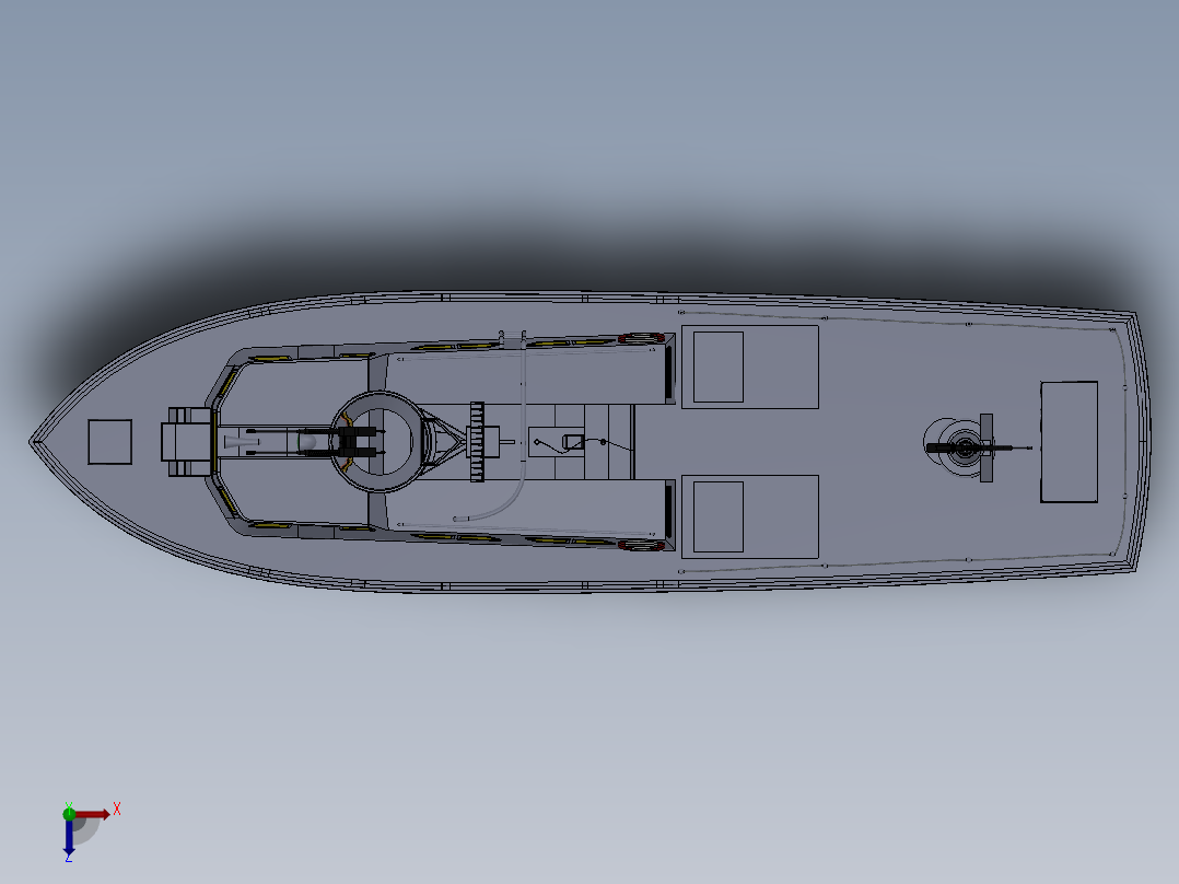 美国海军战斗巡逻舰船俯视图