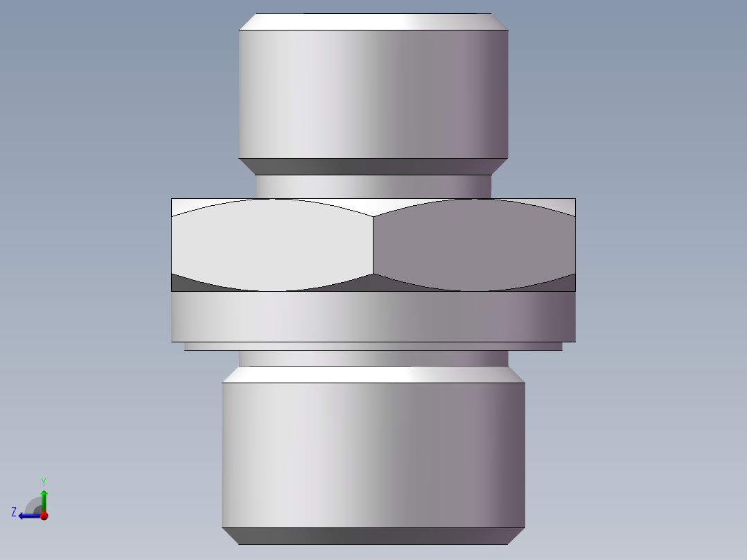 公制螺纹ED密封、1CM-16-18WD右视图